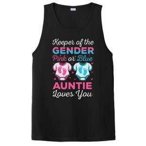 Keeper Of The Gender Auntie Loves You Baby Announcement Aunt PosiCharge Competitor Tank