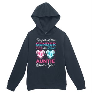 Keeper Of The Gender Auntie Loves You Baby Announcement Aunt Urban Pullover Hoodie