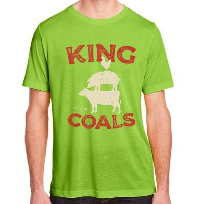 King Of The Coals Funny Saying Joke Barbecue Dad Grandpa Gift Adult ChromaSoft Performance T-Shirt