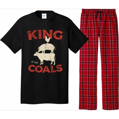 King Of The Coals Funny Saying Joke Barbecue Dad Grandpa Gift Pajama Set