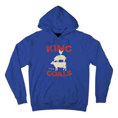 King Of The Coals Funny Saying Joke Barbecue Dad Grandpa Gift Tall Hoodie