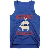 King Of The Coals Funny Saying Joke Barbecue Dad Grandpa Gift Tank Top