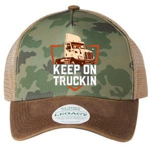 Keep On Truckin Truck Driver Trucker Trucking Gift Legacy Tie Dye Trucker Hat