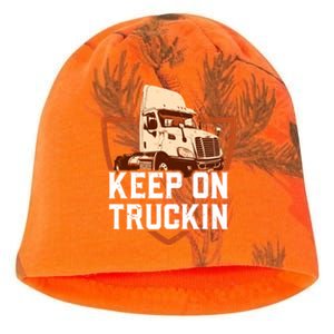 Keep On Truckin Truck Driver Trucker Trucking Gift Kati - Camo Knit Beanie