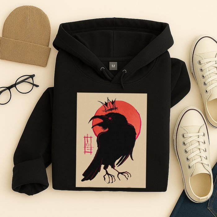 King Of The Corvids For Fans Of Crows And Hoodie