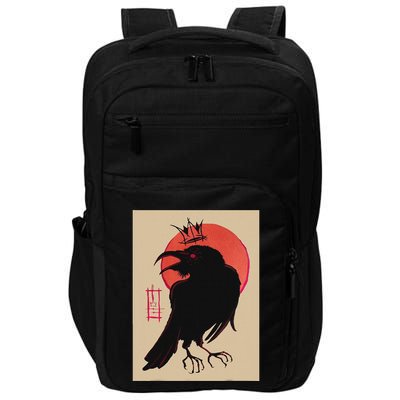 King Of The Corvids For Fans Of Crows And Impact Tech Backpack