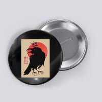 King Of The Corvids For Fans Of Crows And Button