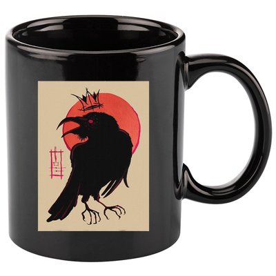 King Of The Corvids For Fans Of Crows And 11oz C Handle Ceramic Mug