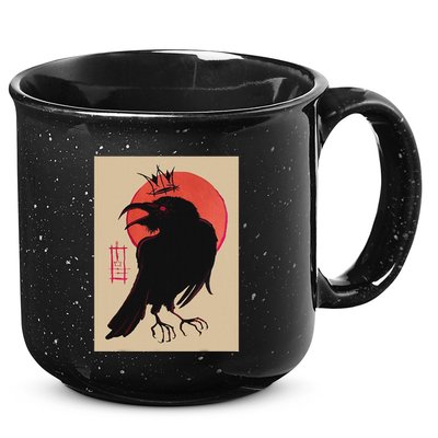 King Of The Corvids For Fans Of Crows And 15oz Campfire Ceramic Mug