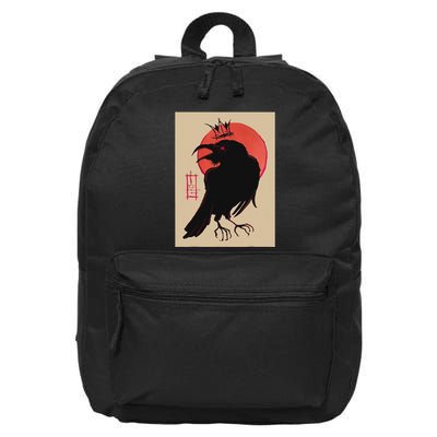 King Of The Corvids For Fans Of Crows And 16 in Basic Backpack