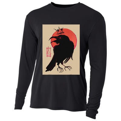 King Of The Corvids For Fans Of Crows And Cooling Performance Long Sleeve Crew