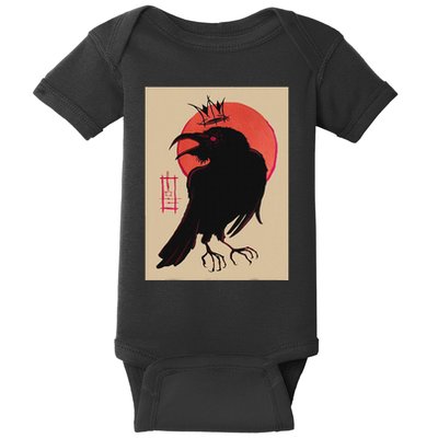 King Of The Corvids For Fans Of Crows And Baby Bodysuit