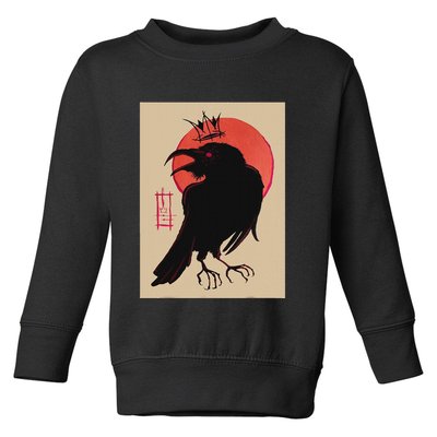 King Of The Corvids For Fans Of Crows And Toddler Sweatshirt