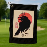 King Of The Corvids For Fans Of Crows And Golf Towel