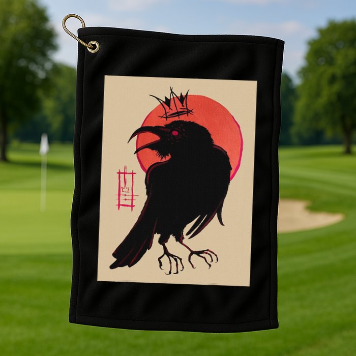 King Of The Corvids For Fans Of Crows And Golf Towel