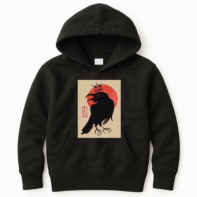 King Of The Corvids For Fans Of Crows And Kids Hoodie