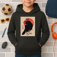 King Of The Corvids For Fans Of Crows And Kids Hoodie