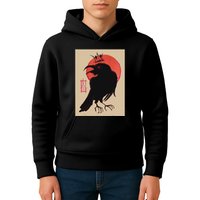King Of The Corvids For Fans Of Crows And Kids Hoodie