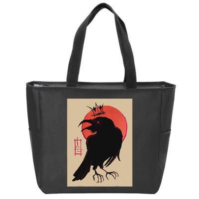 King Of The Corvids For Fans Of Crows And Zip Tote Bag