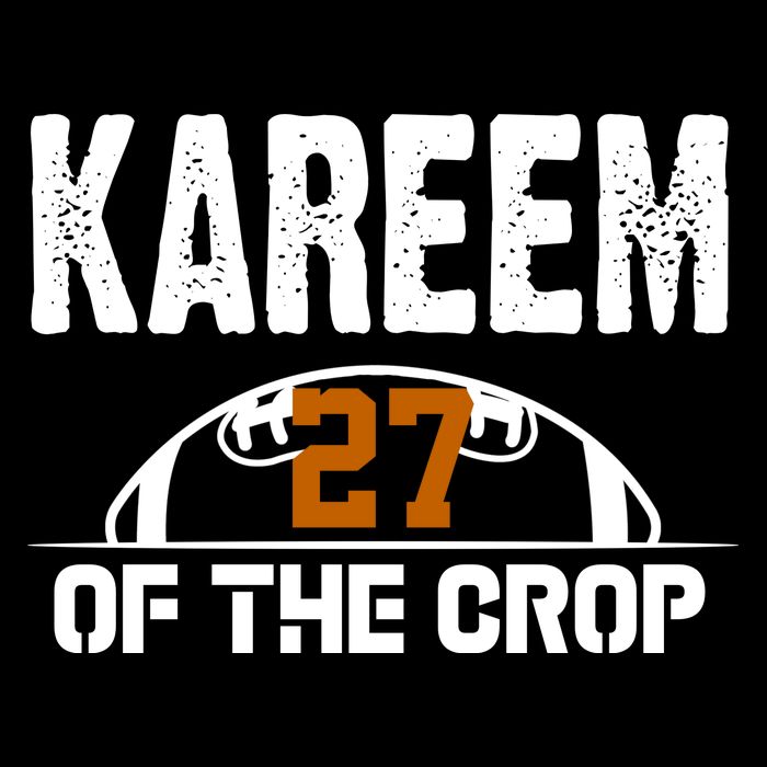 Kareem Of The Crop Number 27 Football Flexfit Unipanel Trucker Cap