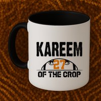 Kareem Of The Crop Number 27 Football Mug