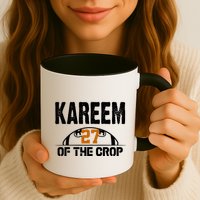 Kareem Of The Crop Number 27 Football Mug