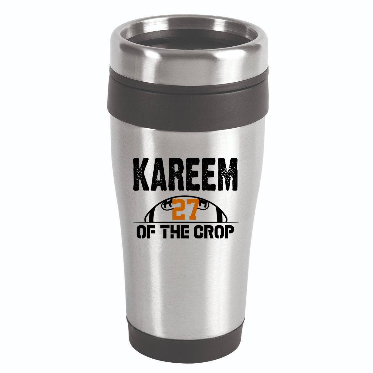 Kareem Of The Crop Number 27 Football 16oz Travel Tumbler