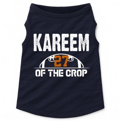Kareem Of The Crop Number 27 Football Doggie Tank