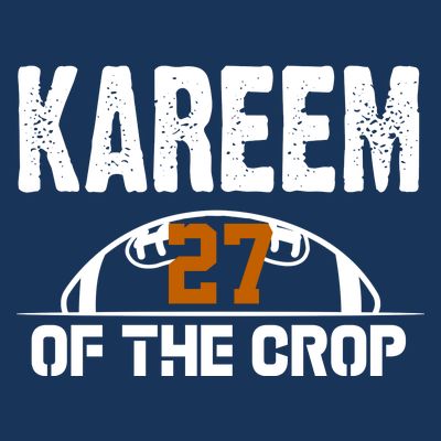 Kareem Of The Crop Number 27 Football T-Shirt