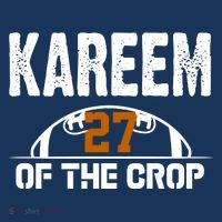 Kareem Of The Crop Number 27 Football 7-Panel Snapback Hat