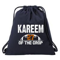 Kareem Of The Crop Number 27 Football Drawstring Bag