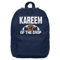 Kareem Of The Crop Number 27 Football 16 in Basic Backpack