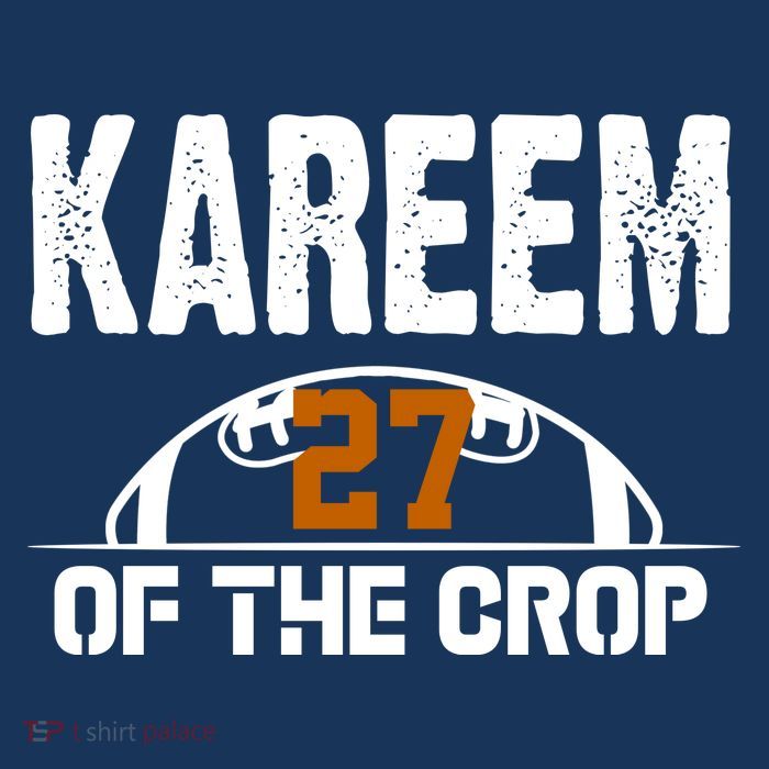 Kareem Of The Crop Number 27 Football Poster