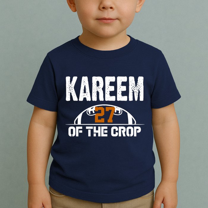 Kareem Of The Crop Number 27 Football Toddler T-Shirt