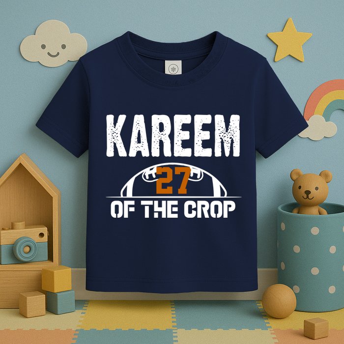 Kareem Of The Crop Number 27 Football Toddler T-Shirt