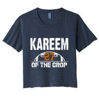 Kareem Of The Crop Number 27 Football Women's Crop Top Tee