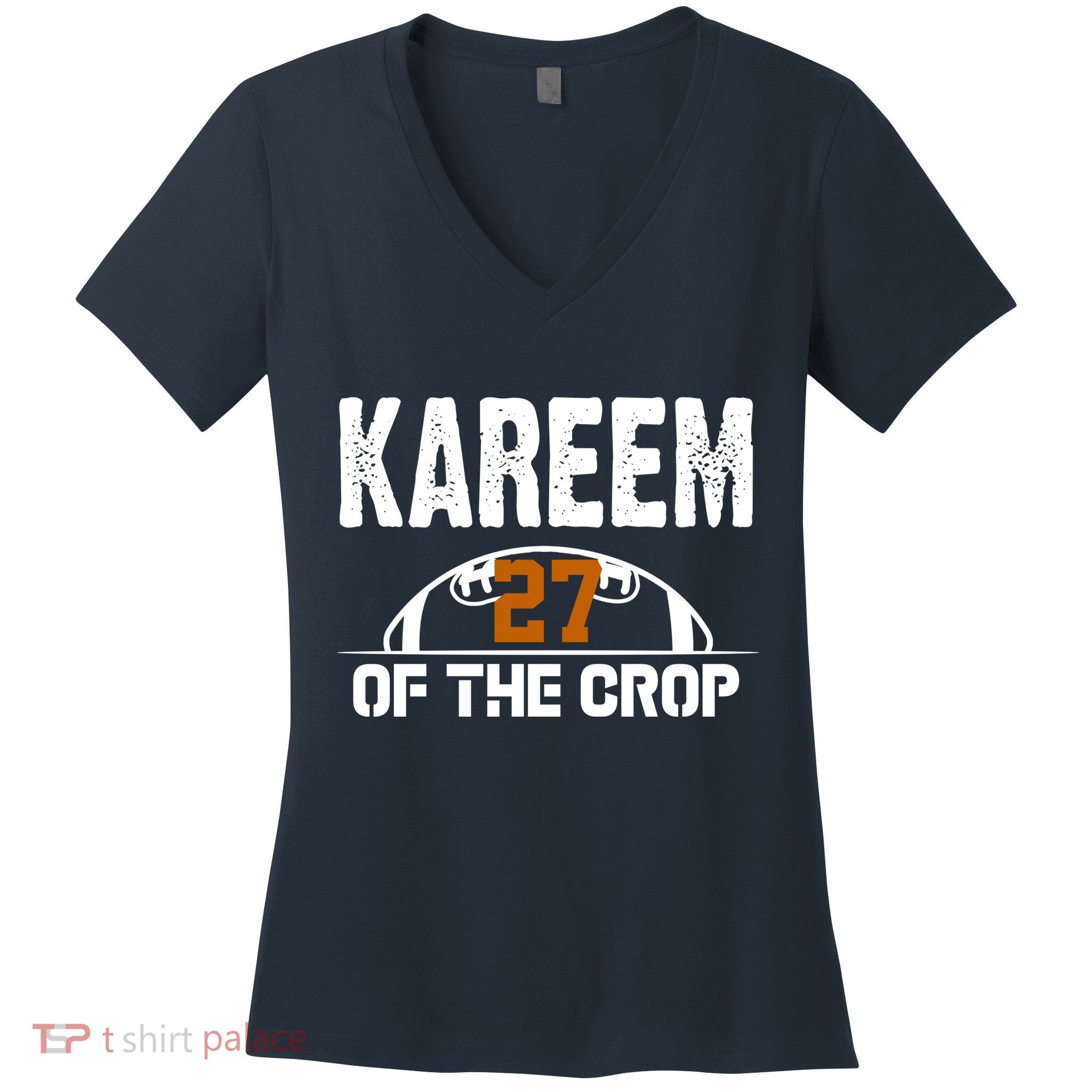 Kareem Of The Crop Number 27 Football Women's V-Neck T-Shirt