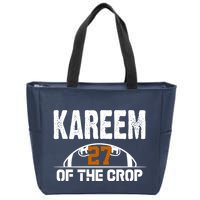 Kareem Of The Crop Number 27 Football Zip Tote Bag