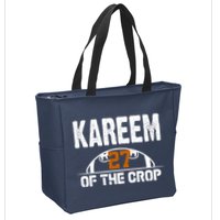 Kareem Of The Crop Number 27 Football Zip Tote Bag
