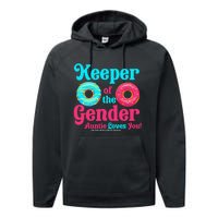 Keeper of the Gender Auntie donuts Gender Reveal Party Performance Fleece Hoodie