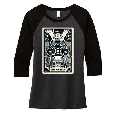 King Of The Street Women's Tri-Blend 3/4-Sleeve Raglan Shirt