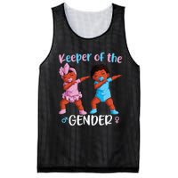 Keeper Of The Gender Reveal Black Baby Announcement Mesh Reversible Basketball Jersey Tank