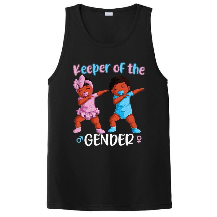 Keeper Of The Gender Reveal Black Baby Announcement PosiCharge Competitor Tank