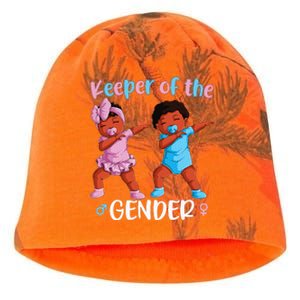 Keeper Of The Gender Reveal Black Baby Announcement Kati - Camo Knit Beanie