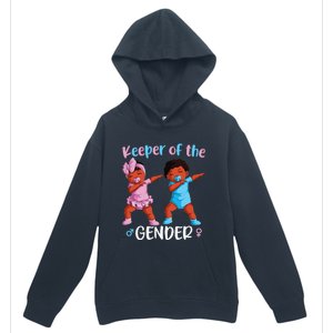 Keeper Of The Gender Reveal Black Baby Announcement Urban Pullover Hoodie