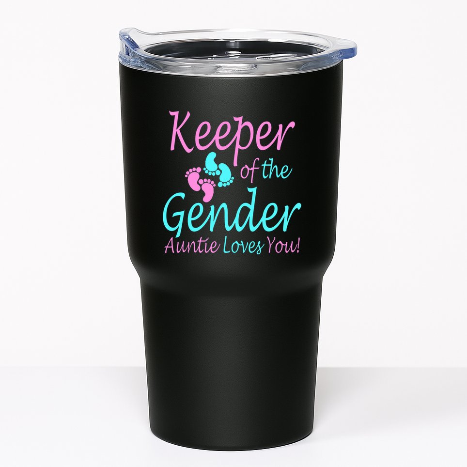 Keeper Of The Gender Auntie Love You Tumbler