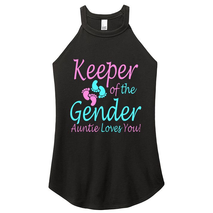 Keeper Of The Gender Auntie Love You Women's Perfect Tri Rocker Tank