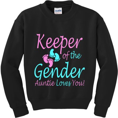 Keeper Of The Gender Auntie Love You Kids Sweatshirt