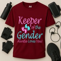 Keeper Of The Gender Auntie Love You Cooling Performance Crew T-Shirt