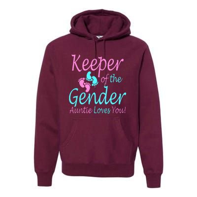 Keeper Of The Gender Auntie Love You Premium Hoodie